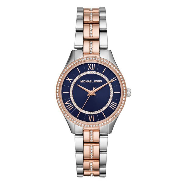 Buy Michael Kors Womens Quartz Lauryn Two Tone Stainless Steel Blue Dial 33mm Watch - Mk3929 in Pakistan