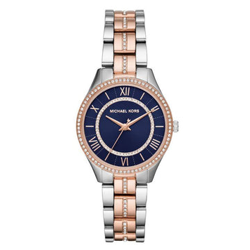 Buy Michael Kors Womens Quartz Lauryn Two Tone Stainless Steel Blue Dial 33mm Watch - Mk3929 in Pakistan