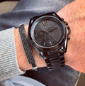 Buy Michael Kors Unisex Chronograph Quartz Bradshaw Black Stainless Steel Black Dial 42mm Watch - Mk5550 in Pakistan