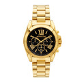 Buy Michael Kors Womens Chronograph Quartz Bradshaw Gold Stainless Steel Black Dial 43mm Watch - Mk5739 in Pakistan