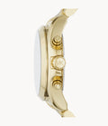 Buy Michael Kors Womens Chronograph Quartz Bradshaw Gold Stainless Steel Black Dial 43mm Watch - Mk5739 in Pakistan