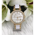 Buy Michael Kors Womens Quartz Parker Stainless Steel White Dial 39mm Watch - Mk6119 in Pakistan