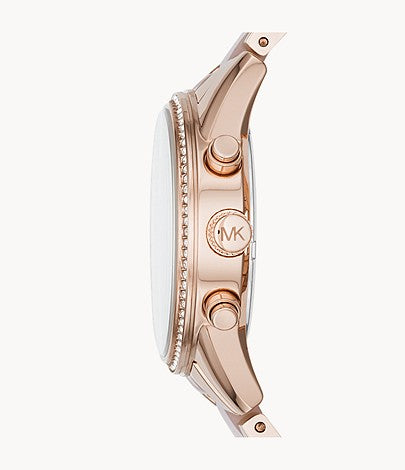 Buy Michael Kors Womens Quartz Ritz Stainless Steel Rose Gold Dial 37mm Watch - Mk6307 in Pakistan