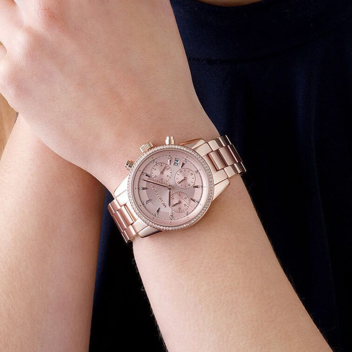 Buy Michael Kors Womens Quartz Stainless Steel Rose Gold Dial 37mm Watch - Mk6357 in Pakistan