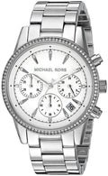 Buy Michael Kors Womens Quartz Ritz Silver Stainless Steel White Dial 37mm Watch - Mk6428 in Pakistan