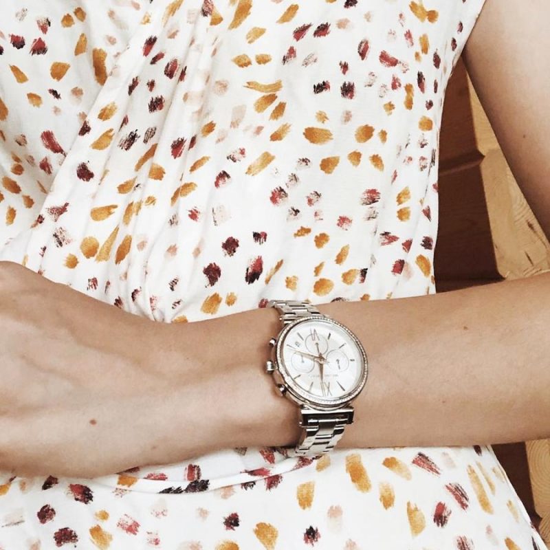 Buy Michael Kors Womens Quartz Stainless Steel Silver Dial 47mm Watch - Mk6575 in Pakistan