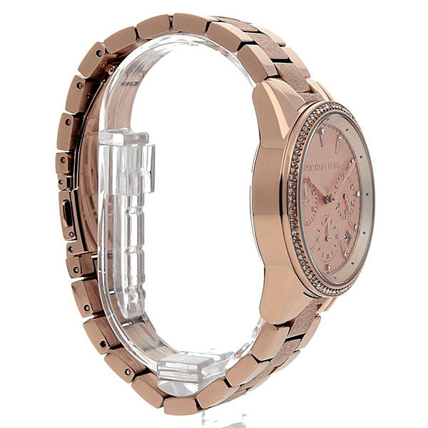 Buy Michael Kors Womens Quartz Ritz Stainless Steel Rose Gold Dial 37mm Watch - Mk6598 in Pakistan