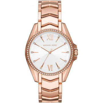 Buy Michael Kors Womens Quartz Whitney Rose Gold Stainless Steel White Dial 38mm Watch - Mk6694 in Pakistan