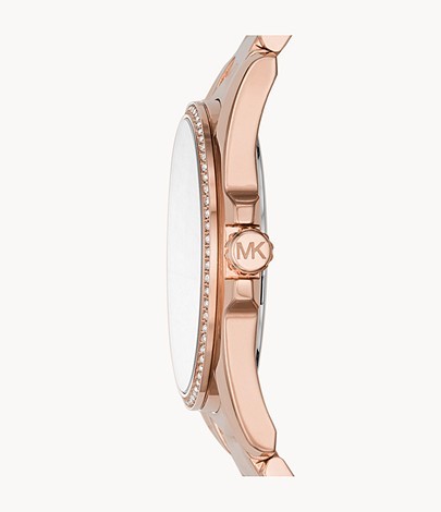 Buy Michael Kors Womens Quartz Whitney Rose Gold Stainless Steel White Dial 38mm Watch - Mk6694 in Pakistan