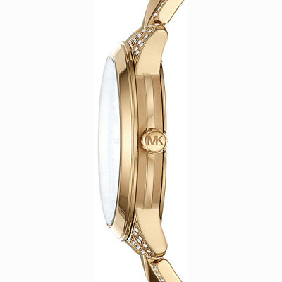 Buy Michael Kors Womens Quartz Runway Mercer Stainless Steel Gold Dial 38mm Watch - Mk6715 in Pakistan