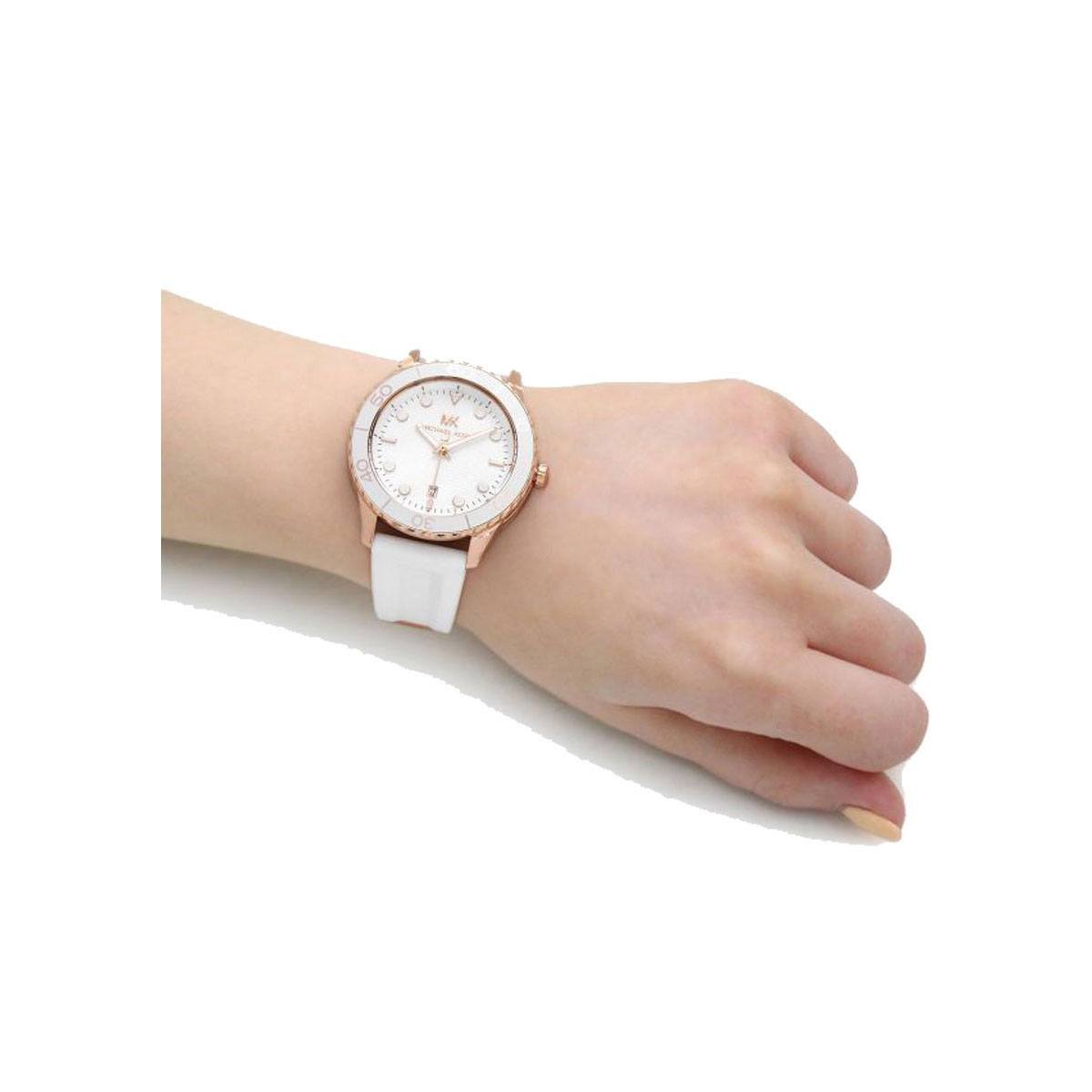 Buy Michael Kors Womens Quartz Runway White Silicone Strap White Dial 40mm Watch - Mk6853 in Pakistan