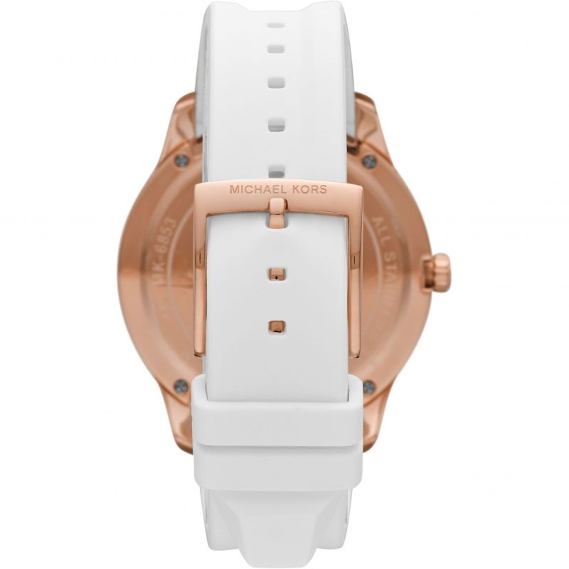 Buy Michael Kors Womens Quartz Runway White Silicone Strap White Dial 40mm Watch - Mk6853 in Pakistan