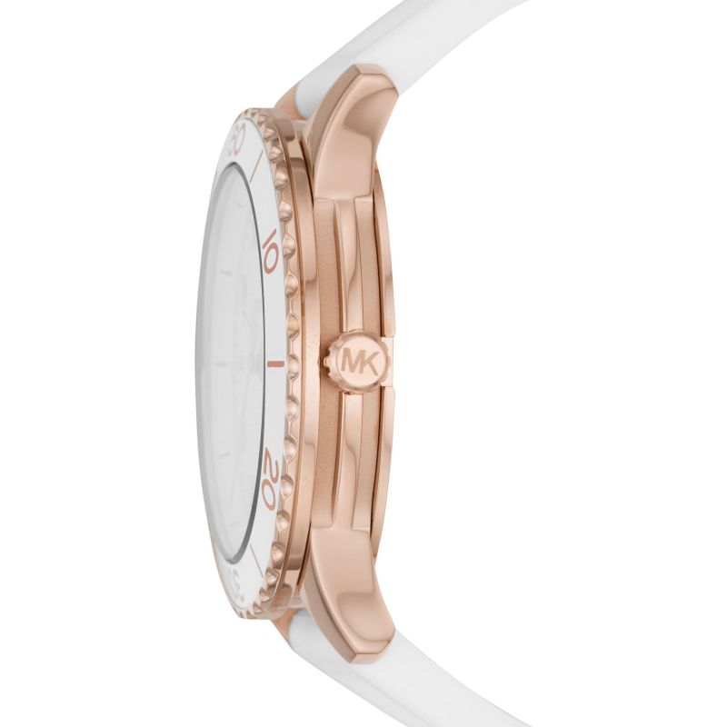 Buy Michael Kors Womens Quartz Runway White Silicone Strap White Dial 40mm Watch - Mk6853 in Pakistan