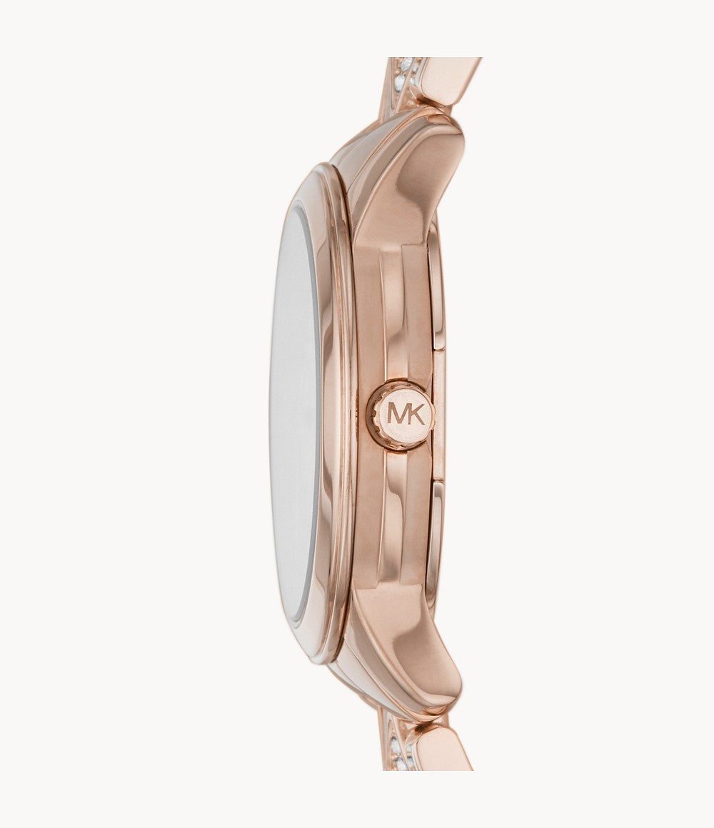 Buy Michael Kors Womens Quartz Runway Stainless Steel Pink Dial 28mm Watch - Mk6856 in Pakistan