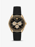 Buy Michael Kors Womens Quartz Silicone Strap Black Dial 40mm Watch - Mk6944 in Pakistan