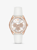 Buy Michael Kors Womens Quartz Silicone Strap White Dial 40mm Watch - Mk6945 in Pakistan