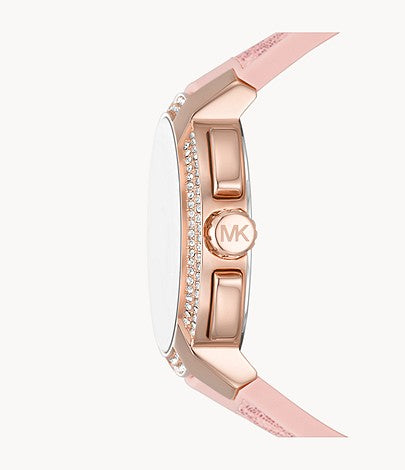 Buy Michael Kors Womens Quartz Sidney Pink Silicone Strap White Dial 42mm Watch - Mk7222 in Pakistan
