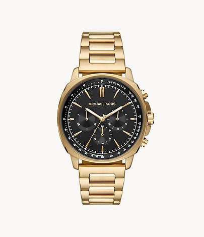 Buy Michael Kors Chronograph Gold-tone Stainless Steel Black Dial Watch for Women - Mk8969 in Pakistan