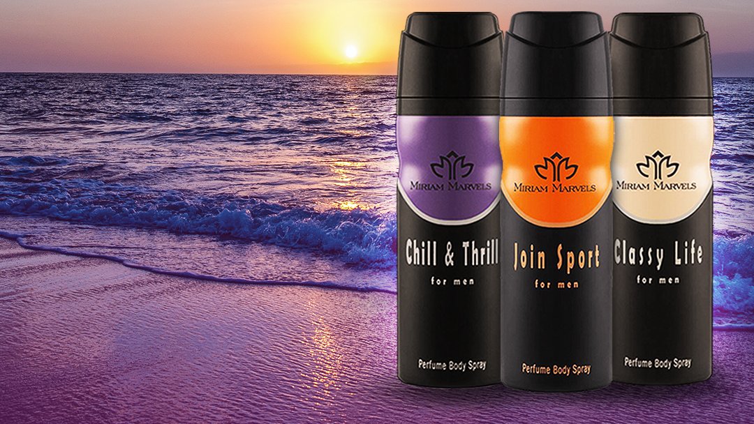 Buy Miriam Marvel's For Men Body Spray Chill & Thrill - 200ml in Pakistan