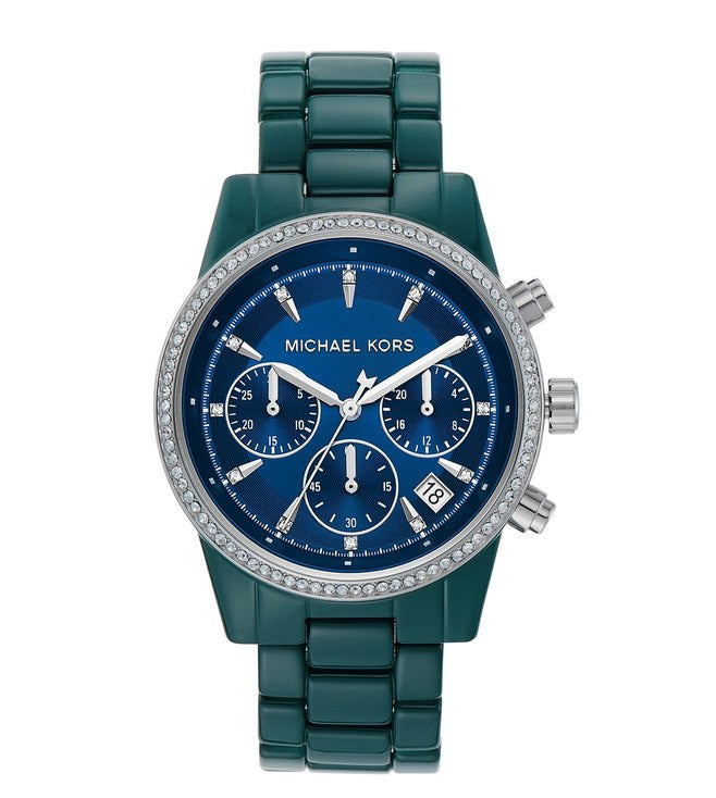 Buy Michael Kors Womens Quartz Blue Stainless Steel Blue Dial 37mm Watch - Mk6722 in Pakistan