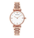 Buy Emporio Armani Womens Rose Gold Stainless Steel White Dial 32mm Watch - Ar11267 in Pakistan