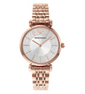 Buy Emporio Armani Women's Quartz Rose Gold Stainless Steel Silver Dial 32mm Watch AR11446 in Pakistan