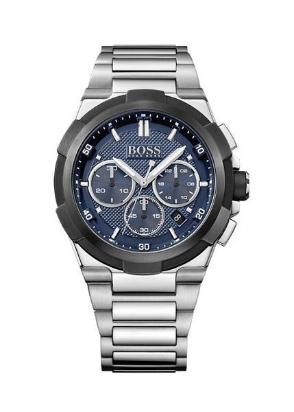 Buy Hugo Boss Chronograph Quartz Stainless Steel Blue Dial 46mm Watch for Men - 1513360 in Pakistan