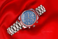 Buy Michael Kors Womens Quartz Lexington Silver Stainless Steel Blue Dial 38mm Watch - Mk7215 in Pakistan