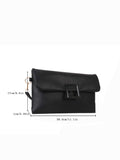 Buy SHEIN Minimalist Flap Envelope Bag Black in Pakistan
