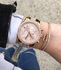 Buy Michael Kors Womens Quartz Ritz Stainless Steel Rose Gold Dial 37mm Watch - Mk6307 in Pakistan
