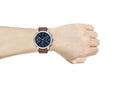 Buy Tommy Hilfiger Mens Quartz Brown Leather Strap Blue Dial 44mm Watch - 1791741 in Pakistan