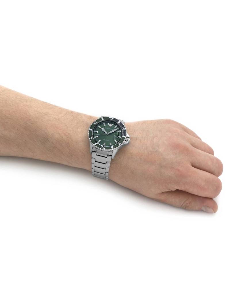 Buy Emporio Armani Men's Quartz Stainless Steel Green Dial 42mm Watch AR11338 in Pakistan