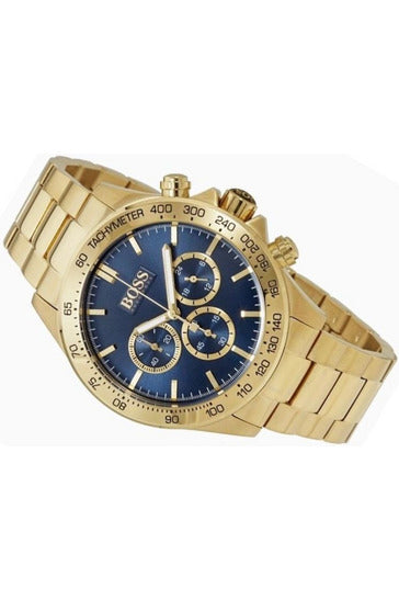 Buy Hugo Boss Men’s Chronograph Quartz Stainless Steel Blue Dial 44mm Watch 1513340 in Pakistan