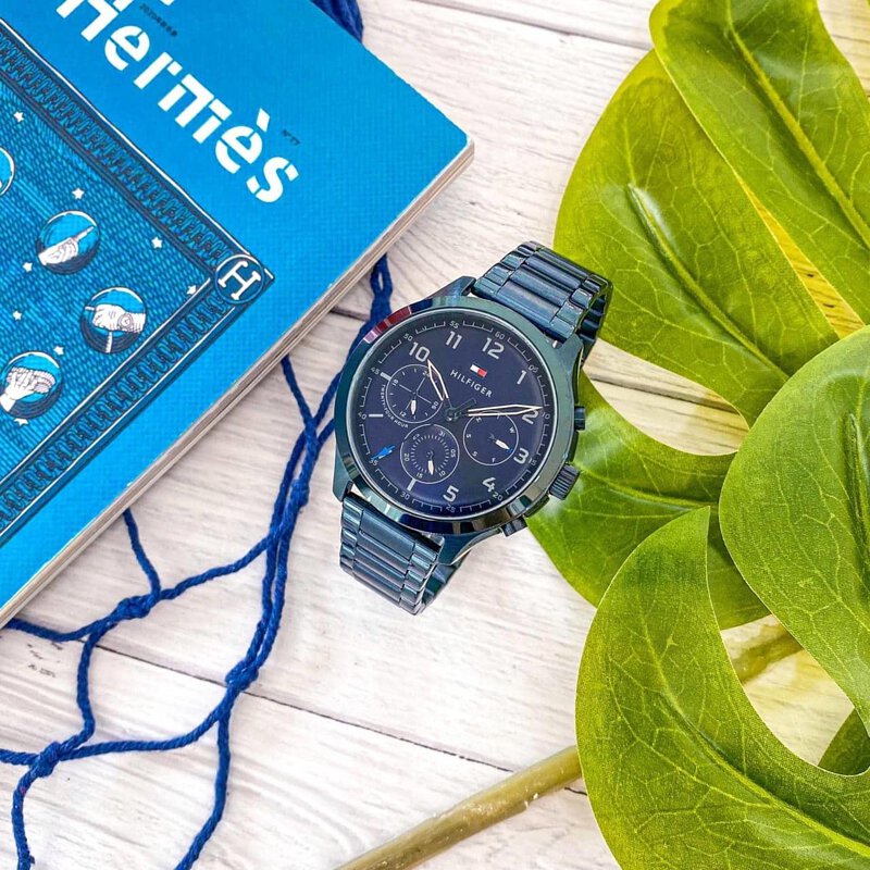 Buy Tommy Hilfiger Quartz Stainless Steel Blue Dial 45mm Watch for Men - 1791853 in Pakistan