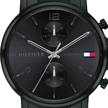 Buy Tommy Hilfiger Mens Quartz Stainless Steel Black Dial 44mm Watch - 1710414 in Pakistan