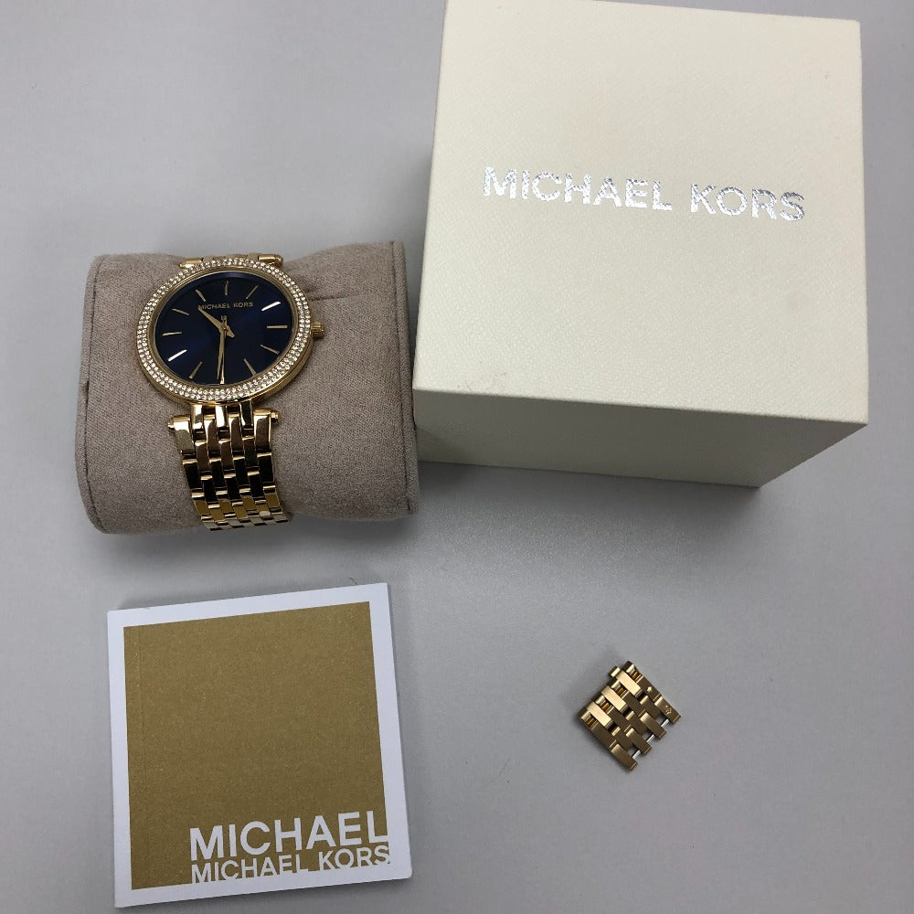 Buy Michael Kors Womens Quartz Darci Gold Stainless Steel Blue Dial 39mm Watch - Mk3406 in Pakistan