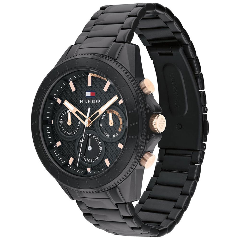 Buy Tommy Hilfiger Quartz Black Stainless Steel Black Dial 44mm Watch for Men - 1791858 in Pakistan