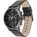 Buy Tommy Hilfiger Mens Quartz Leather Strap Black Dial 44mm Watch - 1710395 in Pakistan