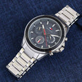 Buy Tommy Hilfiger Mens Quartz Silver Stainless Steel Grey Dial 45mm Watch - 1791857 in Pakistan