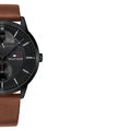 Buy Tommy Hilfiger Mens Quartz Leather Strap Black Dial 44mm Watch - 1791604 in Pakistan