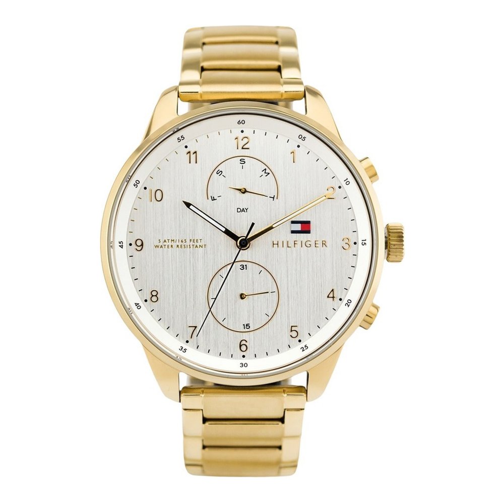 Buy Tommy Hilfiger Mens Quartz Stainless Steel Silver Dial 44mm Watch - 1791576 in Pakistan