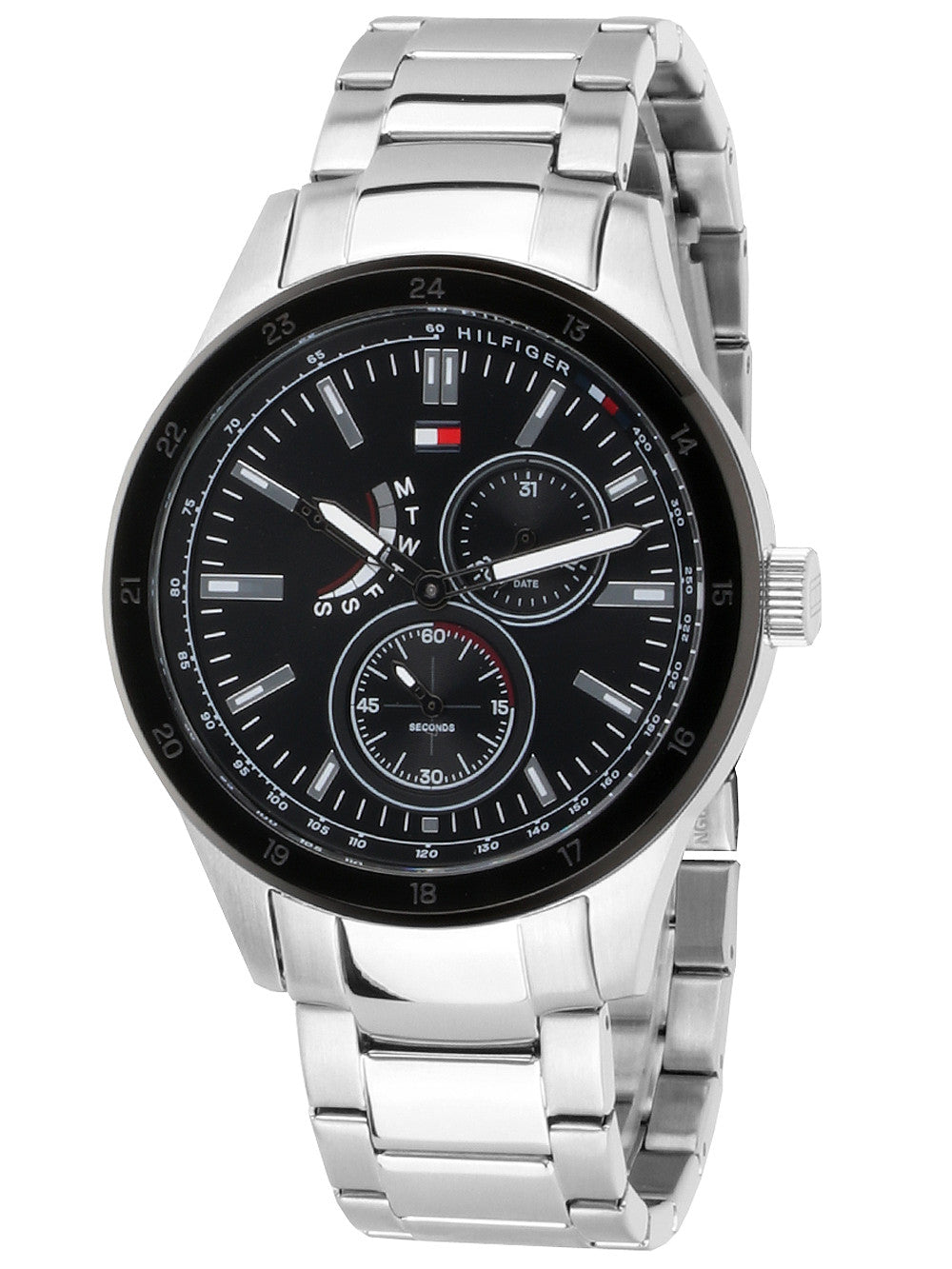 Buy Tommy Hilfiger Quartz Stainless Steel Black Dial 44mm Watch for Men - 1791639 in Pakistan