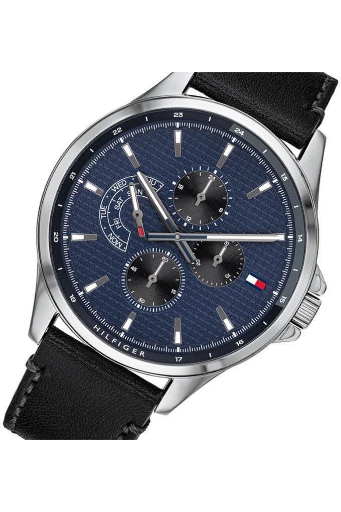 Buy Tommy Hilfiger Quartz Leather Strap Blue Dial 44mm Watch for Men - 1791616 in Pakistan