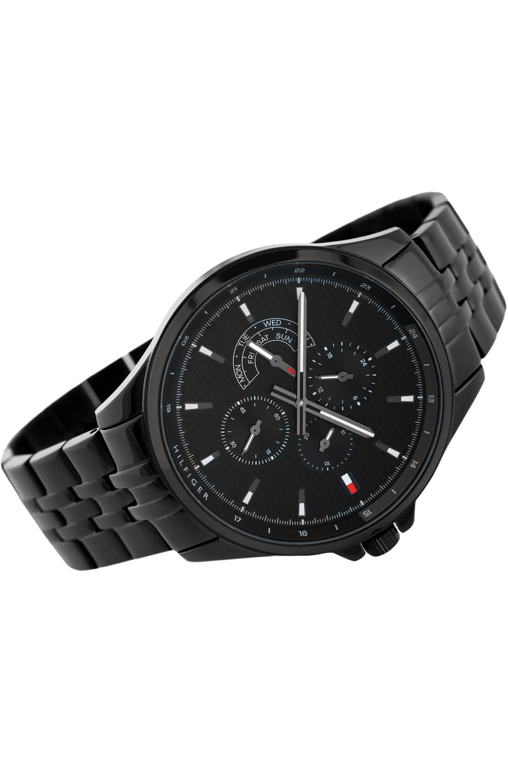 Buy Tommy Hilfiger Chronograph Quartz Stainless Steel Black Dial 44mm Watch for Men - 1791611 in Pakistan