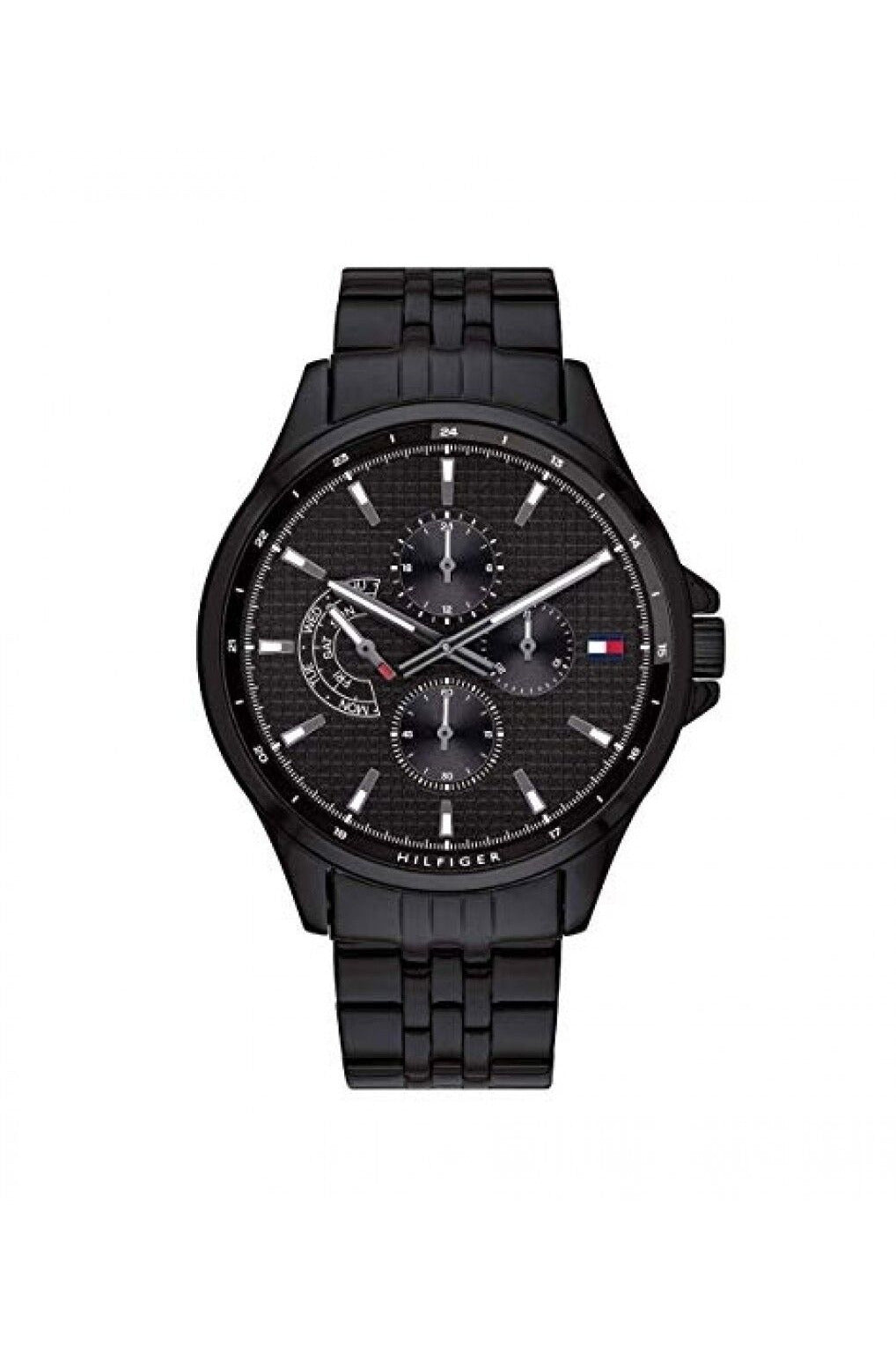 Buy Tommy Hilfiger Chronograph Quartz Stainless Steel Black Dial 44mm Watch for Men - 1791611 in Pakistan