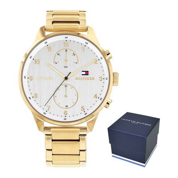 Buy Tommy Hilfiger Mens Quartz Stainless Steel Silver Dial 44mm Watch - 1791576 in Pakistan
