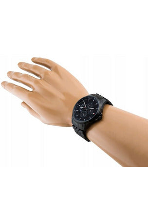 Buy Tommy Hilfiger Chronograph Quartz Stainless Steel Black Dial 44mm Watch for Men - 1791611 in Pakistan