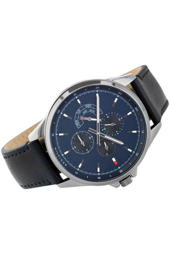 Buy Tommy Hilfiger Quartz Leather Strap Blue Dial 44mm Watch for Men - 1791616 in Pakistan