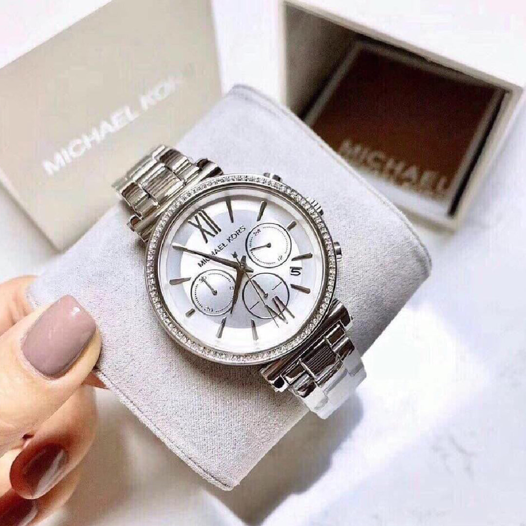 Buy Michael Kors Womens Quartz Stainless Steel Silver Dial 47mm Watch - Mk6575 in Pakistan