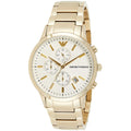 Buy Emporio Armani Mens Chronograph Quartz Stainless Steel Off White Dial 43mm Watch - Ar11332 in Pakistan